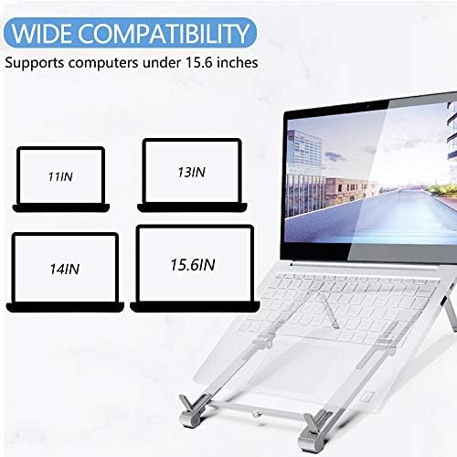 עמדת גלי קופסאות ותואמת תואם לספין Chromebook Acer 713 - עמדת אלומיניום כיס 3 ב -1, נייד, עמדת צפייה מרובה זווית