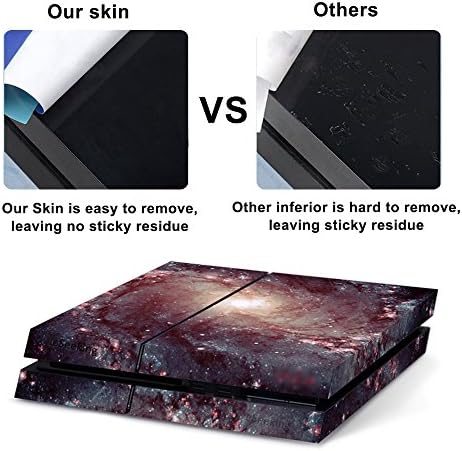 מכסה מדבקות מדבקות עור ויניל גוף של כל גוף עבור קונסולת PS4 ובקרי 2 יחידות עורות גלקסי