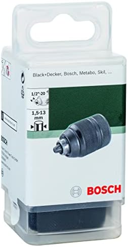 Bosch 2609255704 כבד 1.5-13 ממ 1/2 אינץ 'x 20-חוט צ'אק ללא מפתח עם מנגנון נעילה