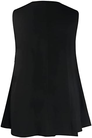 צמרות קיץ של נשים חולצות T גרפיות ייחודיות פלוס גופיות בגודל לנשים ללא שרוולים ללא שרוולים שכבות חולצה