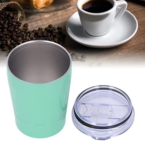 טופינקן ספל קפה מבודד כוס נירוסטה כוס עם מכסה 260 מל/8.8 גרם כוס קפה מים קטנים כוס קפה אידיאלית