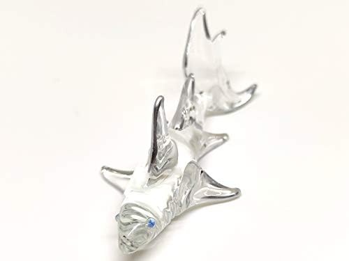 צלמיות מיניאטוריות של Sansukjai Shark בעלי חיים בעלי חיים מצוירים ביד זכוכית מפוצצת אמנות מתנה