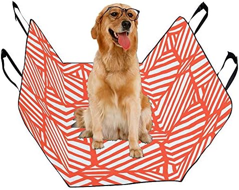 מותאם אישית גיאומטרי עיצוב סגנון יד-צבוע הדפסת רכב מושב מכסה לכלבים עמיד למים החלקה עמיד