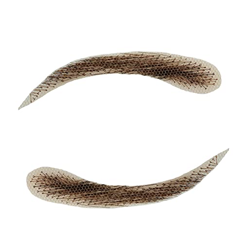 ג ' סטין שמח זוג אחד מזויף גבות בעבודת יד שיער טבעי תחרה גבות שווא גבות הרחבות עבור נשים