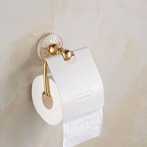 מחזיק נייר טואלט של YFQHDD מגש מדף רכוב על מלון שירותי אמבטיה, קיר מחזיק אלומיניום עם מכסה מכסה מתכת