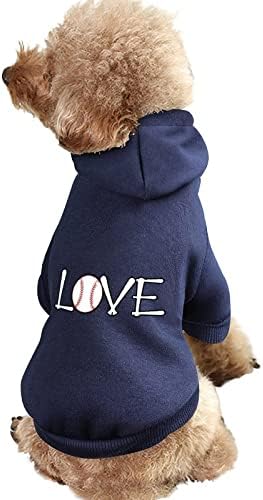 אוהבים קפוצ'ונים מחמד בייסבול בגדי כלבים חמים רכים סוודר חיות מחמד עמיד עם כובע