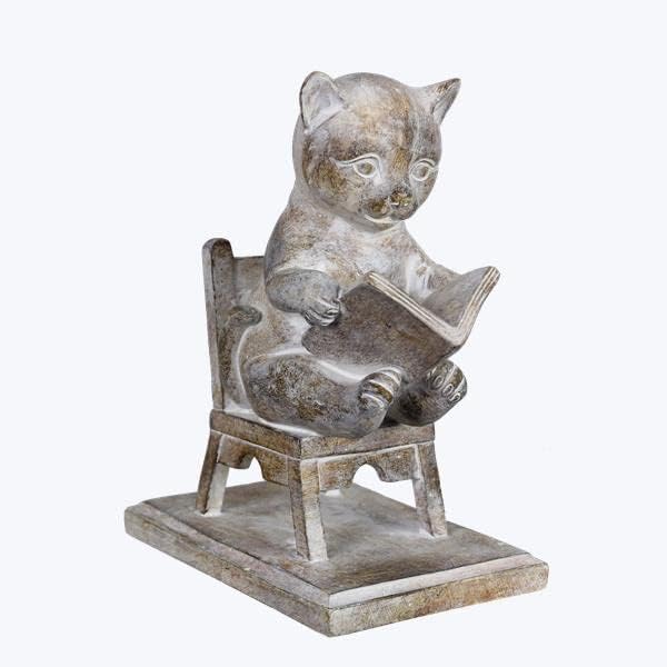 פסלון חתול של Young's Inc. - פסל חתול חמוד - עיצוב חתולים גחמני לאוהבי חתולים - פריטי אספנות