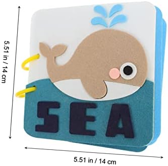 Kisangel ילדים ציור פעילות ספר ראשון אוקיינוס ​​תינוק חינוכי תינוק פעוטות ספר בד חיות רכות ספרי תמונות
