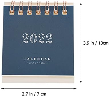 לוח השנה לשולחן העבודה של Nuobesty 2022 לוח שולחן כתיבה מיני סטנד -אפ לוח השנה לוח השנה לוח השנה שולחן העבודה