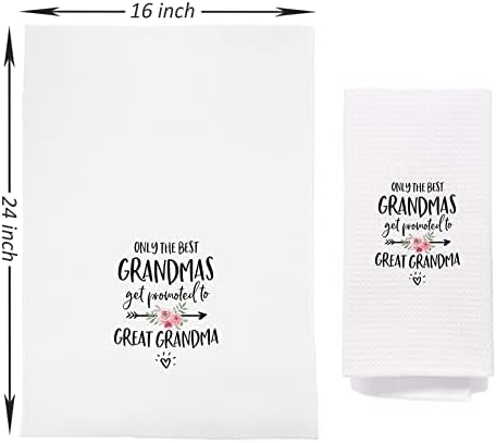 נגיגה רק הסבתות הטובות ביותר מקודמות לסבתא רבא מגבות מטליות כלים 24 על 16 אינץ', הטוב ביותר סבתא