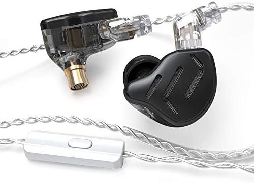 KZ ZAX צגים בתוך האוזן, 16 יחידות היברידיות באוזניות אוזניים, רעש סטריאו HIFI מבודד ספורט IEM