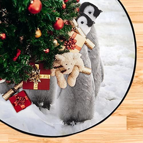 קיסר שיגואה פינגווין עץ חג המולד מחצלת עץ עץ עמיד למים מחצלת עץ עץ סופג מחצלת מגש להגנת רצפה אספקת