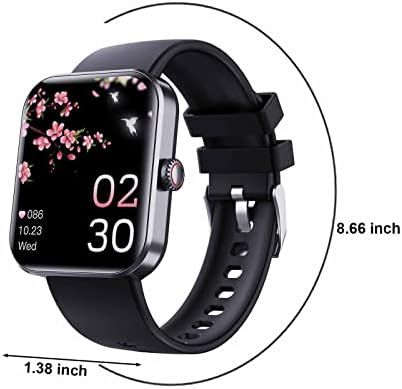 שעון חכם שיכול לטקסט ולהתקשר, 1.91 אינץ 'צבע כושר מסך שעון עבור iOS Android, Health Smartwatch עם מעקב