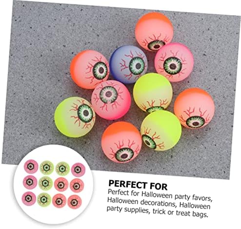 Yarnow 80 מחשבים מתפוצצים עיניים כדורי קפיצה לילדים מגוונים צעצועים לילדים משחק כדורי זוהר מזויפים גלגל עיניים