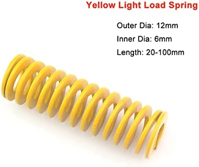 קפיצי דחיסה מתאימים לרוב התיקון I 2 יחידות קוטר חיצוני 12 ממ צהוב אור צהוב דחיסת עובש קפיץ לחץ קפיץ קוטר פנימי