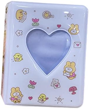 Amagogo 3 אינץ 'מיני אלבום תמונות, Love Heart Photocard Holder ספר ליום הולדת, סגנון D