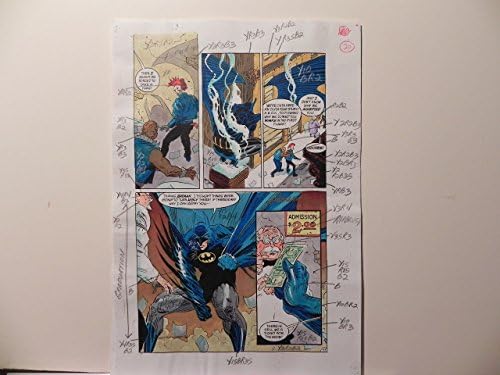 באטמן צל העטלף כרך.1 11 אמנות הפקה חתומה על ידי א. רוי.20