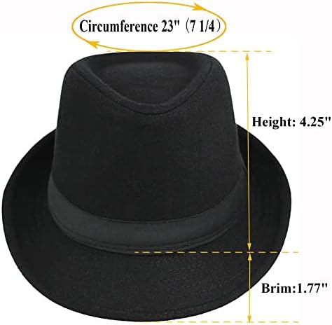 גברים של קלאסי משובץ מנהטן מובנה גנגסטר טרילבי פדורה כובע קובני סגנון דרבי כובע ג ' אז כובע
