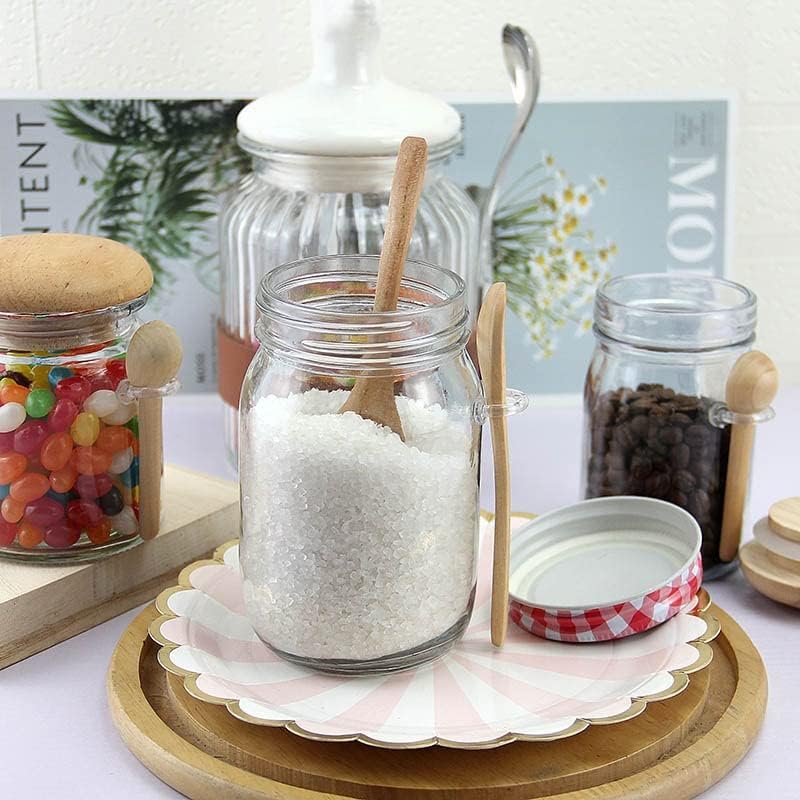 זכוכית אחסון צנצנת עם מכסה חותם דגנים מתקן מטבח שקוף תיבול מיכל קפה שולחן קופסא תה