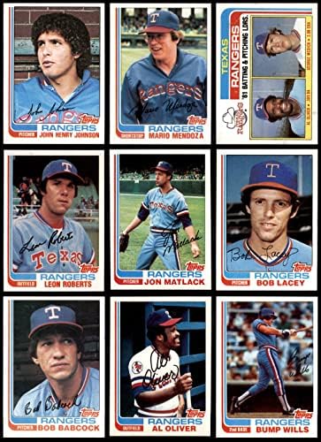 1982 Topps Texas Team Team Set Texas Rangers NM/MT Rangers