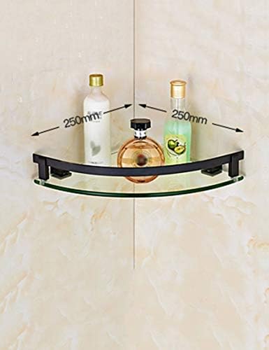 KMMK מדף אמבטיה בית ， מתלה מגבת ， מדף מקלחת שטח שחור מדף אמבטיה מאלומיניום חצובה חצובה מתלה חדר מקלחת מבטיח