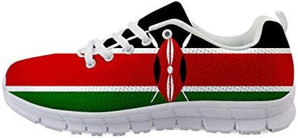 Owaheson Kenya Flag's Gen's Running קלים משקל נושם נעלי ספורט מזדמנים נעלי נעלי הליכה
