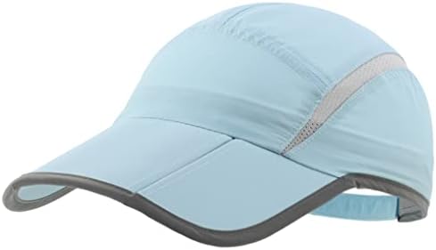 כובע ספורט רשת מתקפל עם פס רעיוני כובע רץ שמש לנשימה