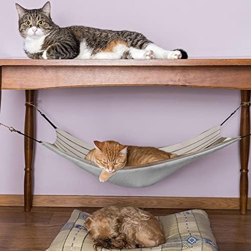 ערסל לחיות מחמד מיטת שינה חתול האסקי יפה עם רצועות מתכווננות ווי מתכת 16.9 איקס 13