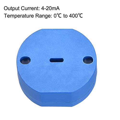 UXCELL PT100 משדר חיישן טמפרטורה 24V DC 4-20MA 0 ℃ עד 400 ℃