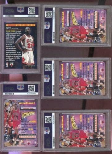 1993-94 מועדון אצטדיון Topps 181 Michael Jordan PSA 9 קלף מדורג פליירים תכופים - כרטיסי כדורסל