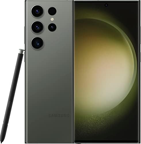 Samsung Galaxy S23 Ultra 5G SM-S918B/DS 256GB 12GB RAM, מצלמה 200 מגה פיקסל, מפעל לא נעול, מטען אלחוטי NGP כלול-ירוק