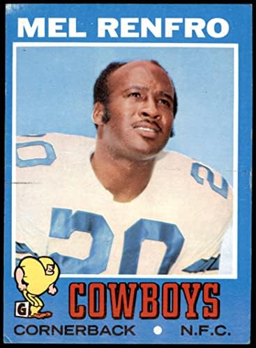 1971 Topps 118 MEL Renfro Dallas Cowboys VG Cowboys oregon