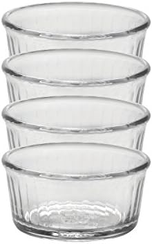 דוראלקס תוצרת צרפת רמקין זכוכית 4 אונקיות, סט של 4