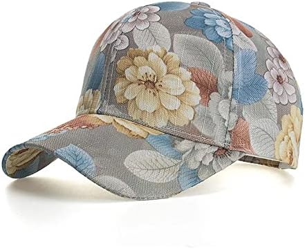 MHYFC כובע בייסבול פרחוני כובע פרחים מתכוונן כובע כובע בייסבול דק