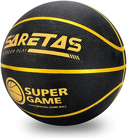 כדורסל Saretas 29.5 כדורי כדורסל גברים בגודל רשמי 7 גומי חיצוני אימונים מקורה כדורסל למשחק חיצוני עם משאבה