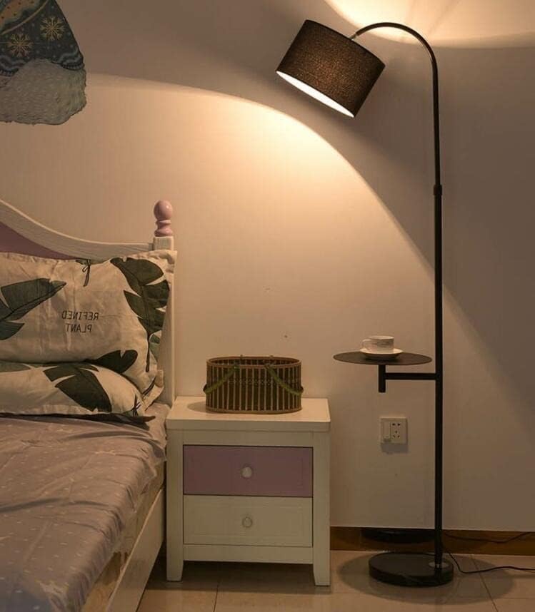 SLSFJLKJ עם שולחן תה מנורת רצפת סלון סלון ספה מיטה בחדר שינה תכן