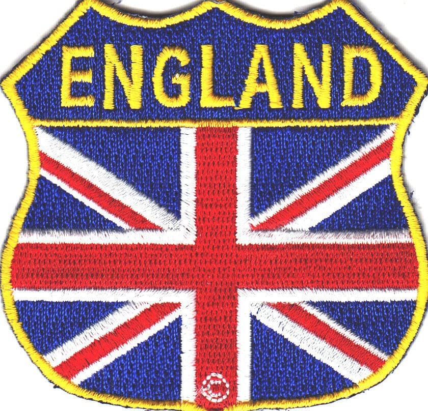 מגן דגל אנגליה ברזל על אפוד אופנועים של Parxh Motorccle