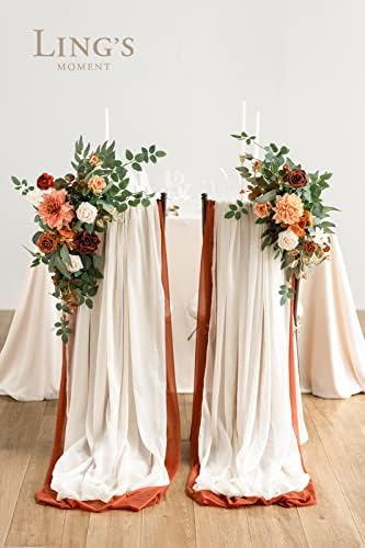 הרגע של לינג פרחים מלאכותיים עם עיצוב מעבר עיצוב מקומות ישיבה לעיצוב ישיבה לטקס חתונה