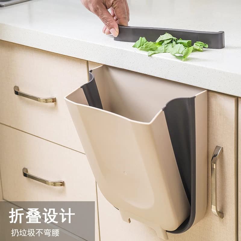 ביתי מטבח קיר רכוב מתקפל אשפה יכול רכב רכוב אשפה יכול פלסטיק גדול מתקפל