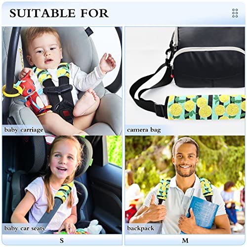 כיסויי רצועת מושב מכונית לימון לילדים לתינוקות 2 יח 'רצועות מושב רכב רפידות כרית כרית כרית מגן על חגורת בטיחות
