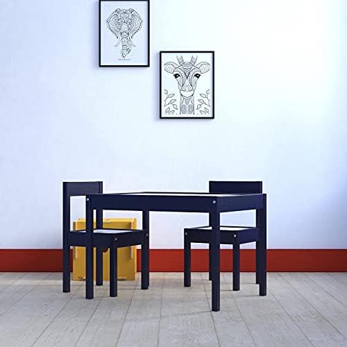 בייבי רלקס האנטר 3 חלקים שולחן ילדים וכיסא, ערכת שולחן כחול/לבן