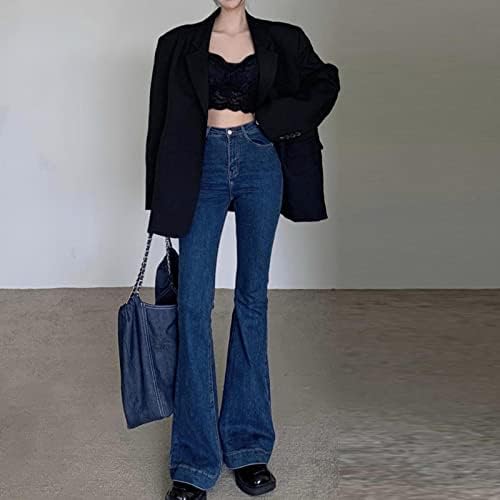 נשים על מכנסיים גבוהות ג'ינס מתלקחות וינטג