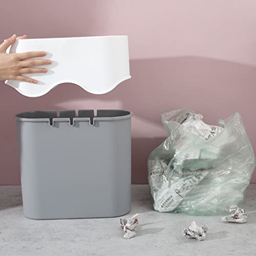 Nuobesty חיצוני זבל חיצוני זבל יכול לפח אשפה: פסולת מודרנית סלסלת חדר שינה זבל רזה
