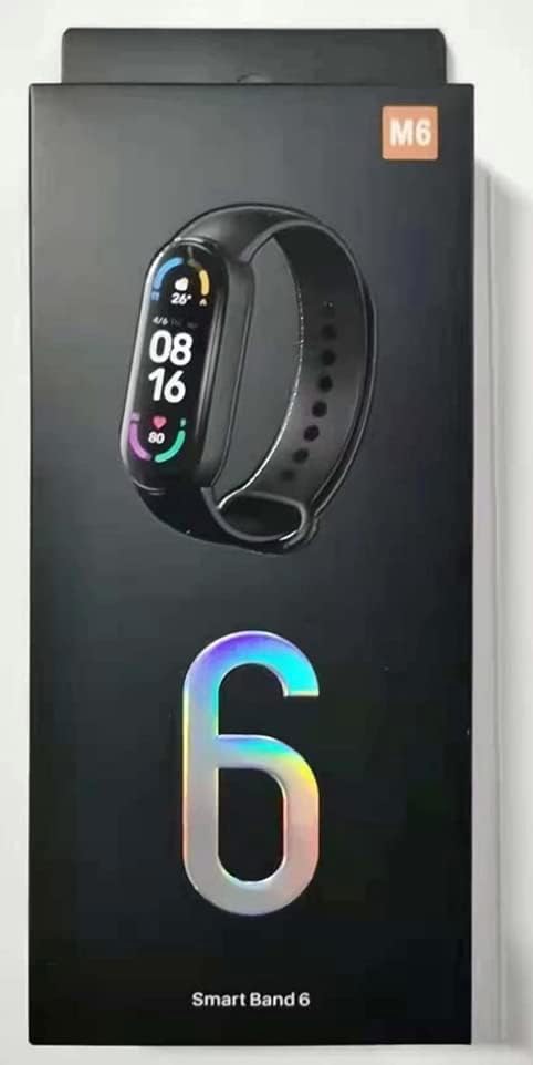 Smart Watch M6, SmartBand לגבר ולנשים עבור iOS ו- Androide, צמיד חכם, גשש כושר, דופק וצג חמצן בדם, IP67