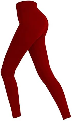חותלות כושר Xiaobu Womens High מותן מותניים עם מכנסי יוגה דקיקים בצבע אחיד טייץ ספורט בגדי לבוש פעילים