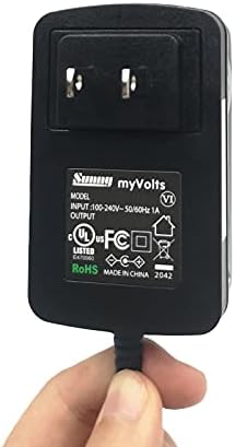 Myvolts 9V מתאם אספקת חשמל תואם/החלפה ל- Philips DVP -FX970 Player DVD - Plug
