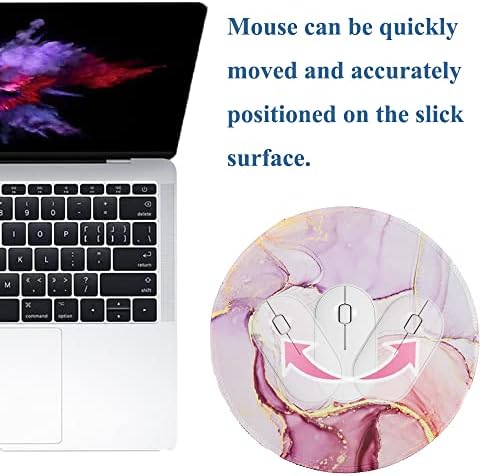 כרית עכבר LQBPVY עם מחצלת עכבר תפירה קצה תפירה עכבר עכבר עכבר עמיד למים עגול גומי עגול עגול עבור מחשב נייד