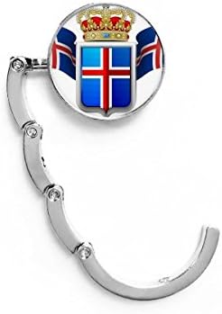 איסלנד סמל לאומי סמל מדינה סמל שולחן וו וו אבזם דקורטיבי הקולב מתקפל
