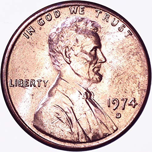 1974 D Lincoln Memorial Cent 1C על לא מחולק