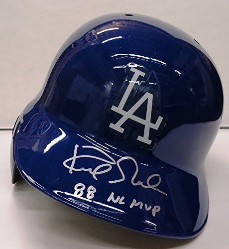 קירק גיבסון חתימה על קסדת חבטות אותנטית של La Dodgers - 88 NL MVP